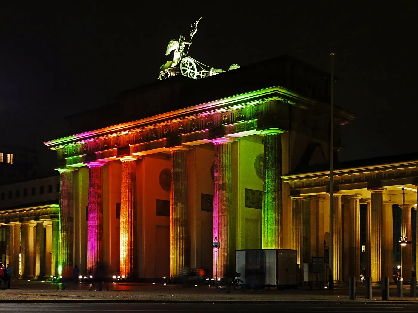 Das Brandenburger Tor beim Festival of Lights 2012