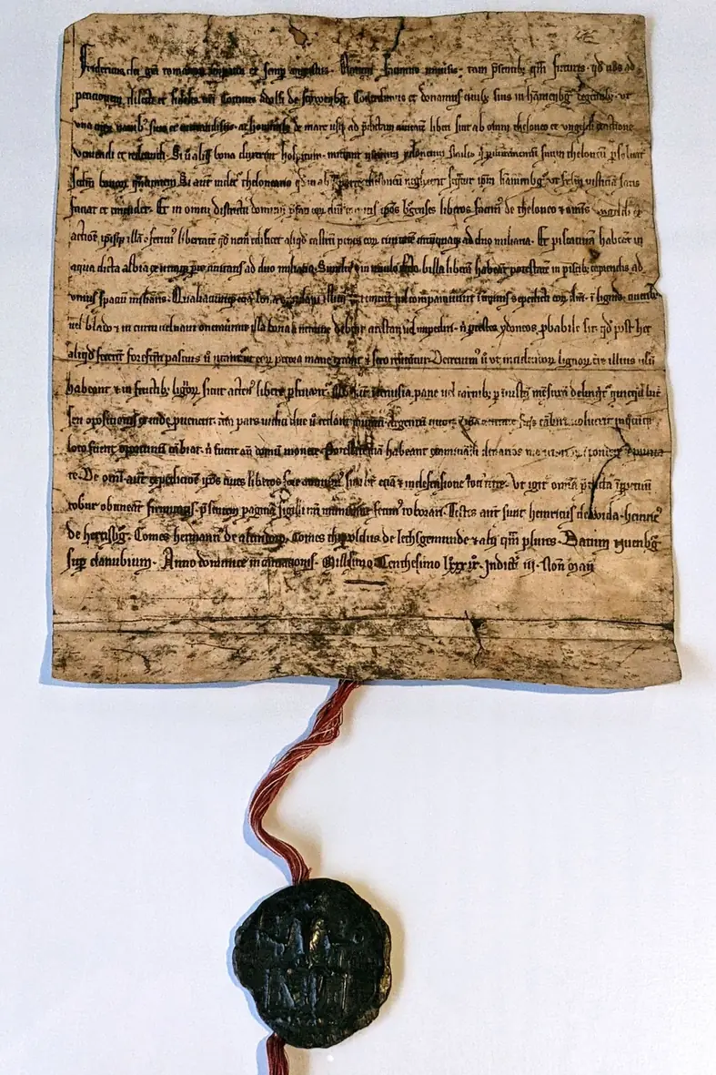 Der Brief „vom Kaiser“ mit dem Jahr 1189. Er ist nicht echt.